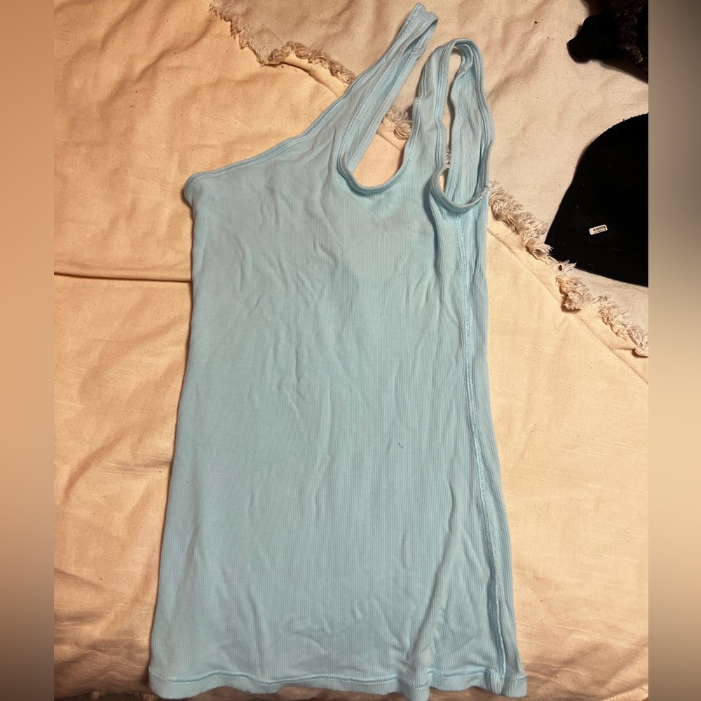 one shoulder lululemon tank